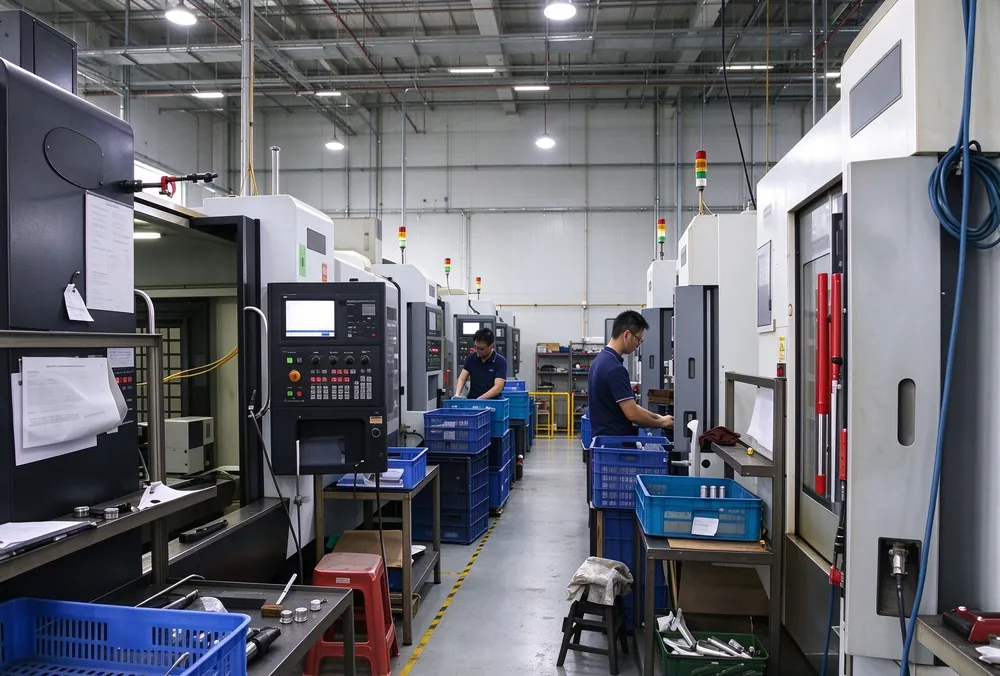 CNC machining cells at Aunov