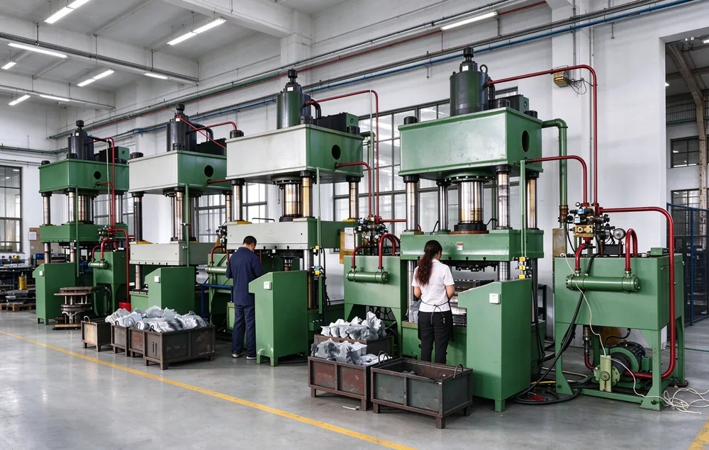 Stamping press line producing frames and yokes at Aunov Tech