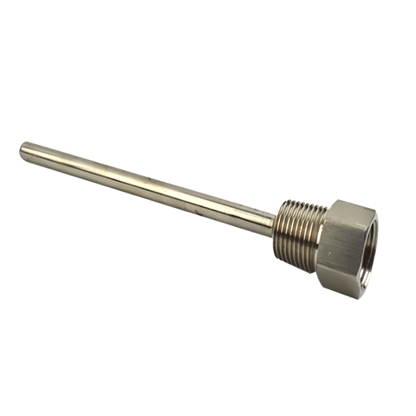 Brass Thermowell with Hex Nut Long Stem