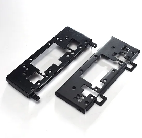 Black Stamped Frame Brackets with Cutouts