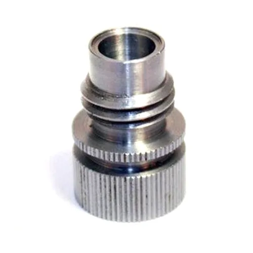 Knurled Aluminum Bushing with Stepped Bore