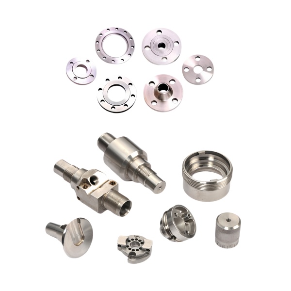 Aluminum CNC Turned Flanges and Steel Machined Fittings