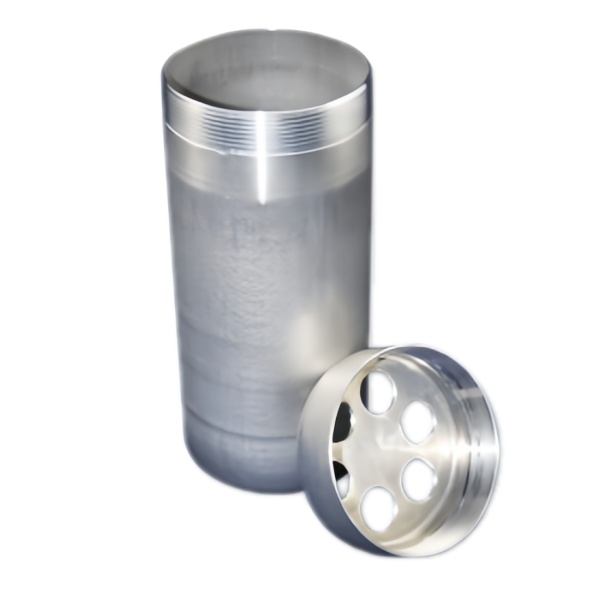 Aluminum Deep Drawn Cylinders with Threaded Ring Cap