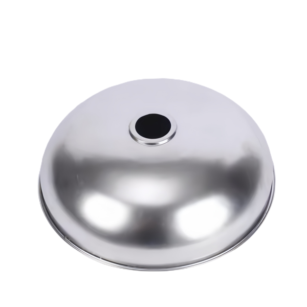 Aluminum Deep Drawn Dome with Center Hole