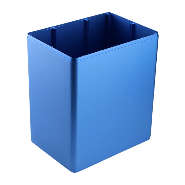 Anodized Aluminum CNC Machined Open-Top Square Enclosure
