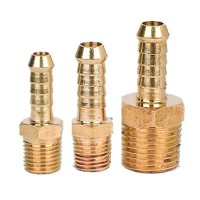 Brass Barb-to-Thread Adapter Fittings