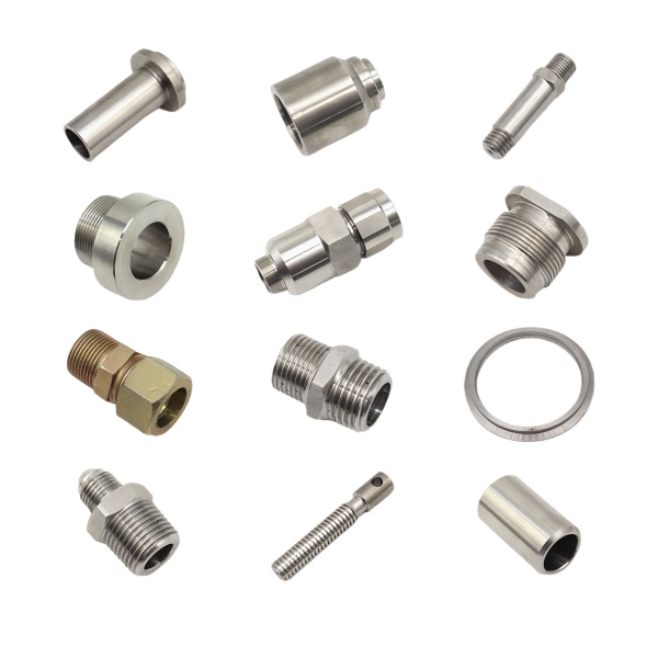 Assorted Aluminum and Brass CNC Turned Fittings and Pins