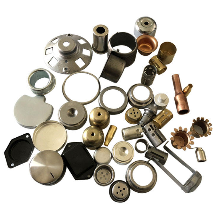 Assorted Deep Drawn Caps and Cups Brass and Steel