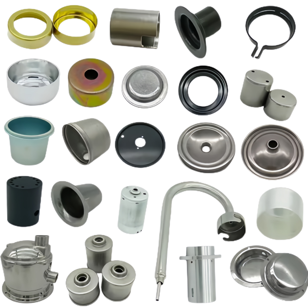 Assorted Small Deep Drawn Cups Rings and Retainers