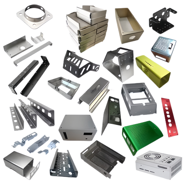 Assorted Stamped Brackets and Sheet Metal Chassis Parts
