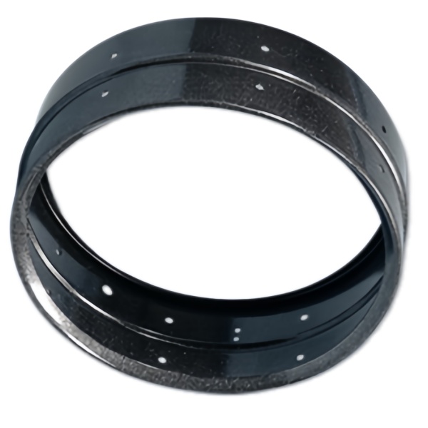 Black Steel Deep Drawn Ring Band with Mount Holes