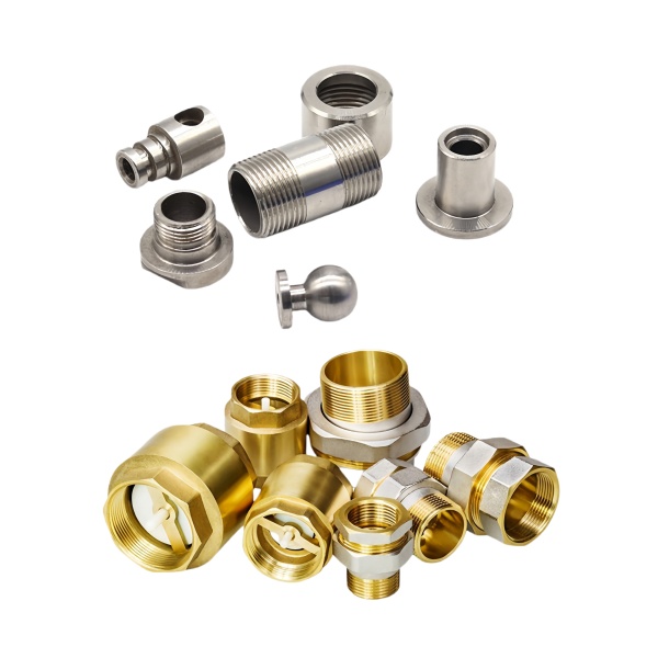 Brass and Steel CNC Machined Fittings Assortment