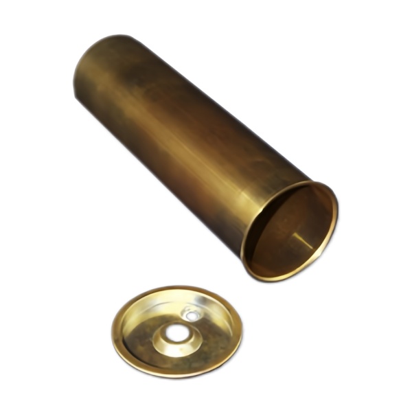 Brass Deep Drawn Tube with Stamped End Disc
