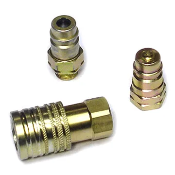 Brass Quick-Coupling Hose Fittings, Three-Piece