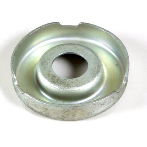 Zinc-Plated Deep Drawn Cup with Center Hole