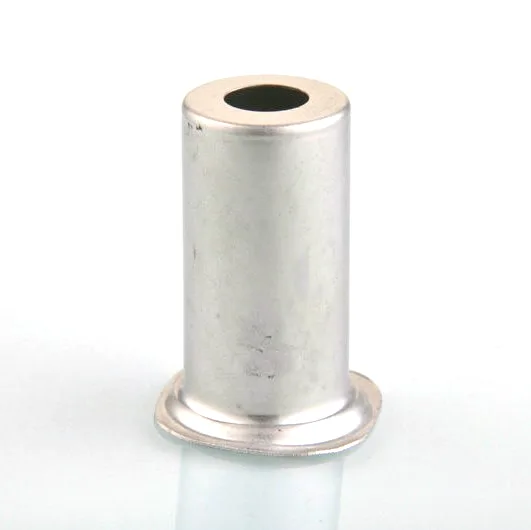 Stainless Sensor Tube with Center Bore and Base Flange