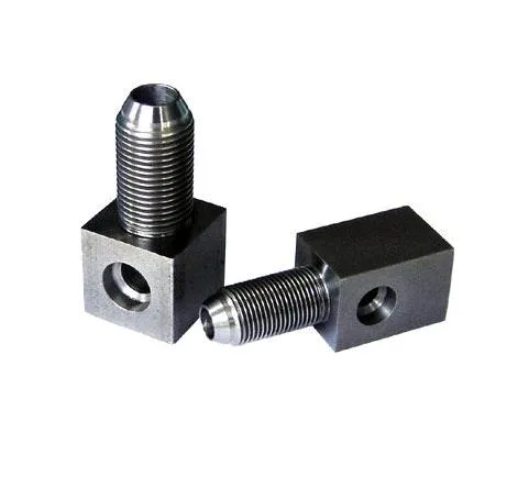 Steel Cross-Drilled Blocks and Threaded Boss Set