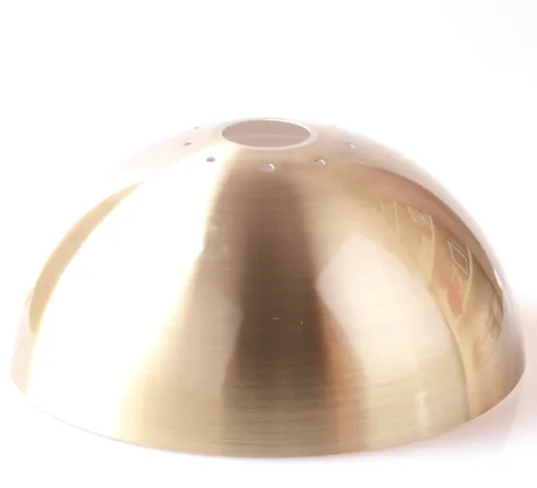 Spun Brass Hemisphere Dome Cap