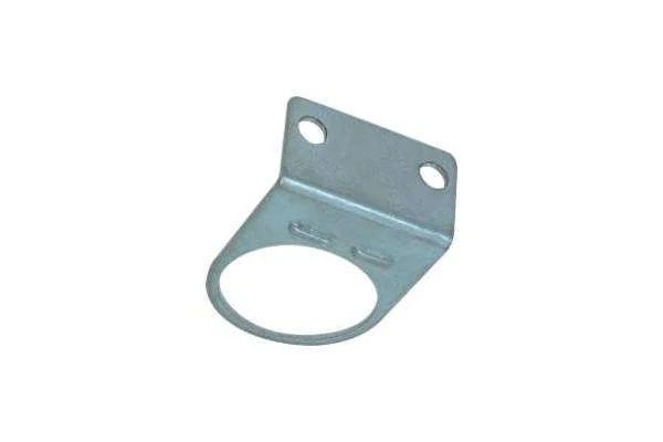 Galvanized Stamped Angle Bracket with Circular Cutout
