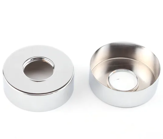 Stainless Steel Drawn Cups with Center Holes