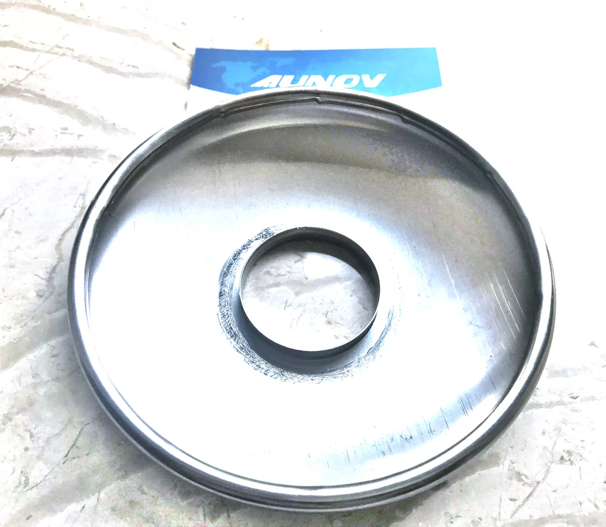 Polished Stainless Drawn Dome Cover with Center Hole