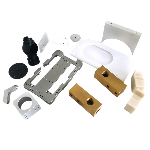 Mixed CNC Machined Plates Brackets and Plastic Parts
