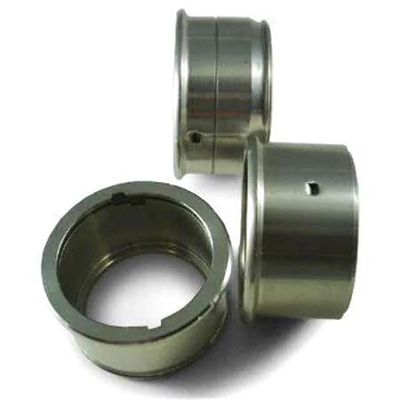 Nickel-Plated Ring Collars with Side Holes, Pair