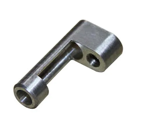 Steel L-Shaped Machined Arm with Cross Bore