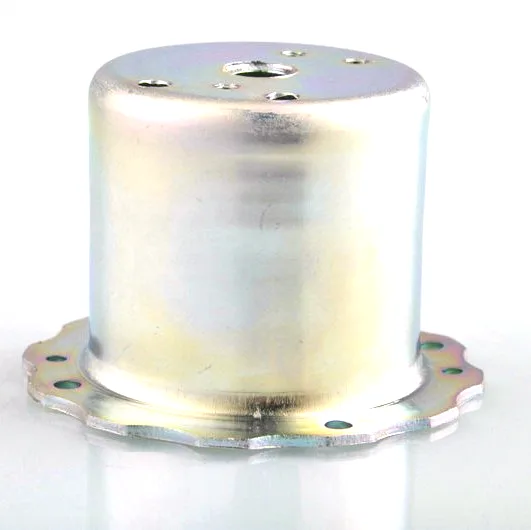 Sheet metal deep drawing stepper motor housing