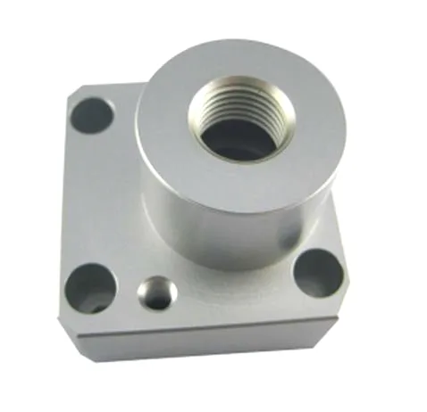 Aluminum Manifold Block with Threaded Boss