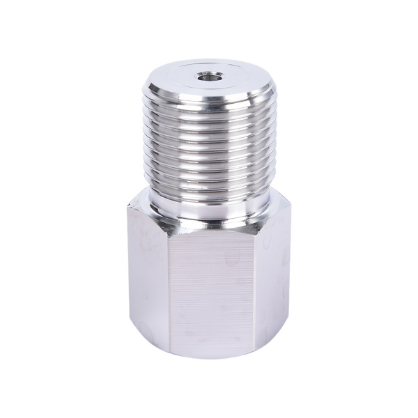 Stainless Steel CNC Machined Hex Threaded Adapter