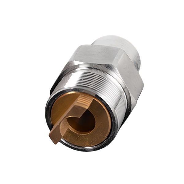 Stainless Steel CNC Machined Probe Fitting Brass Insert