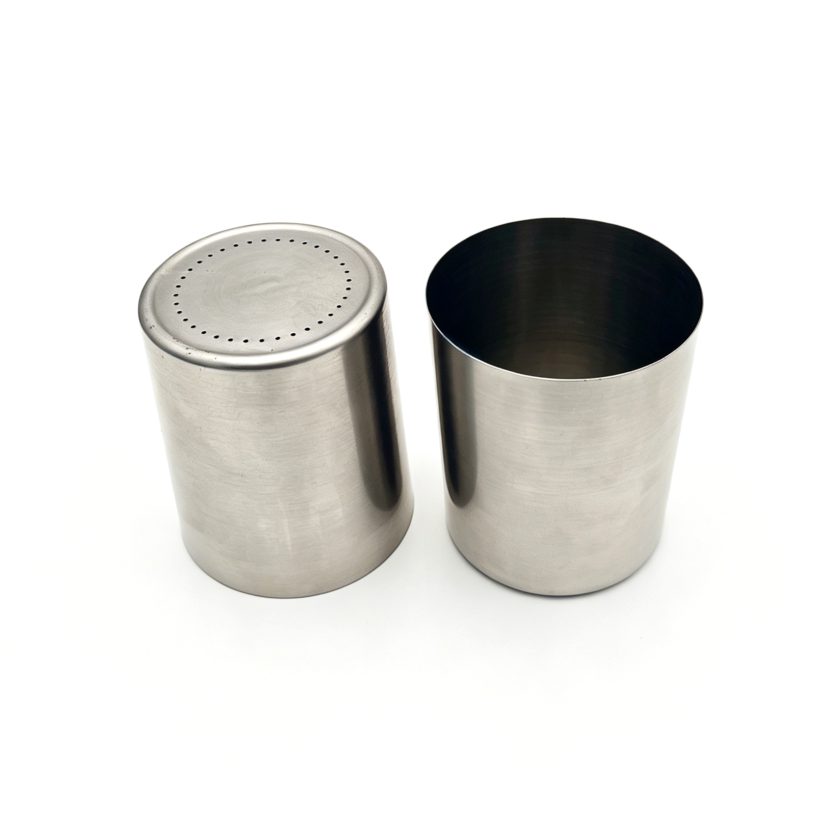 Stainless Steel Deep Drawn Cups with Perforated Lid